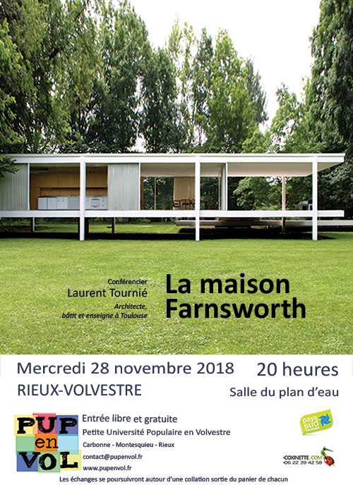 PUPenVOL - La maison Farnsworth La maison Farnsworth