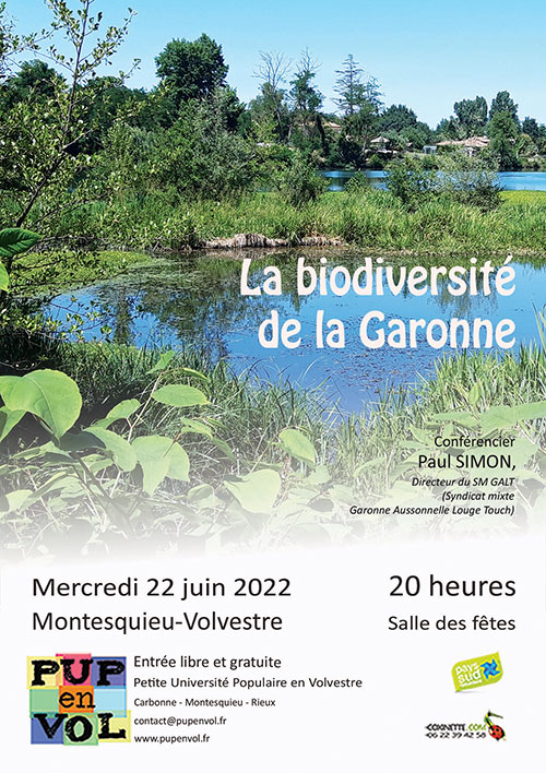 PUPenVOL - La biodiversité de la Garonne La biodiversité de la Garonne