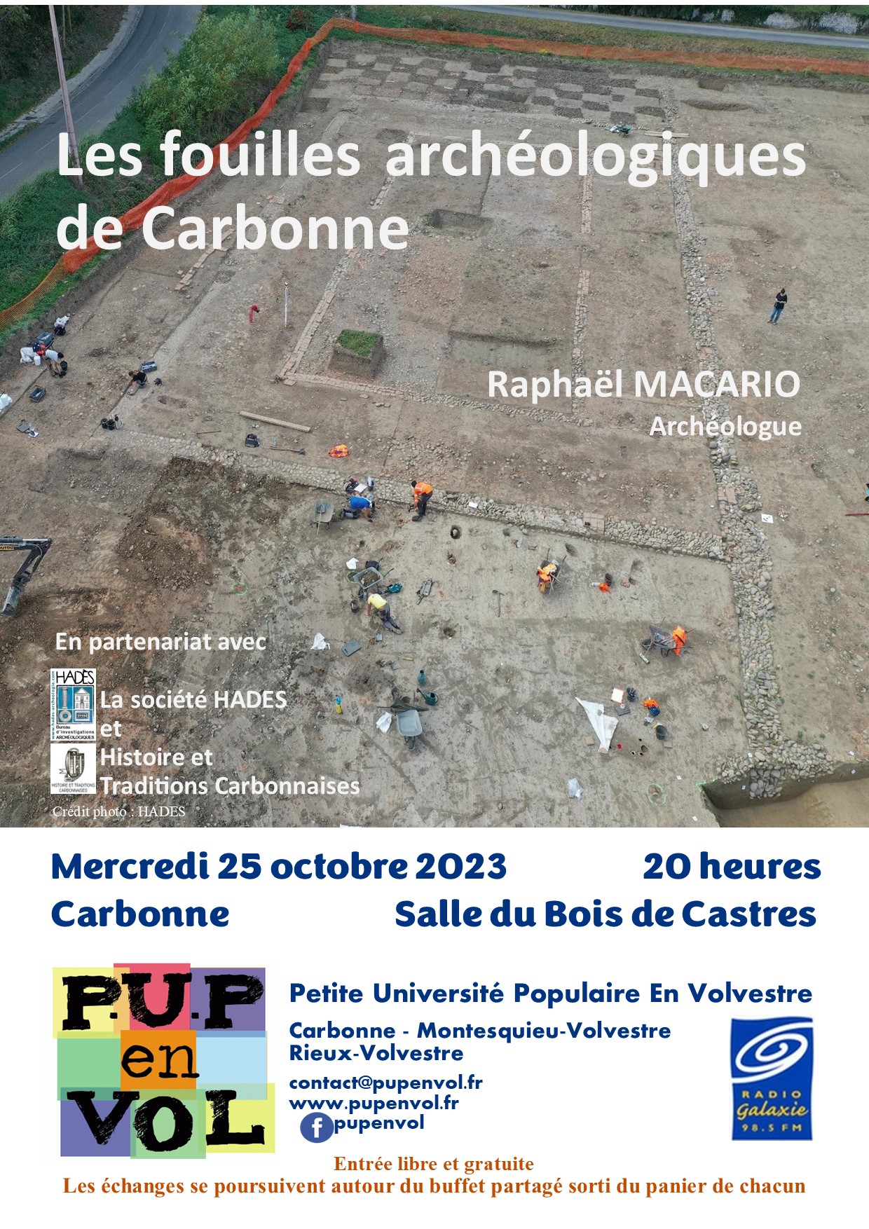 PUPenVOL - Les fouilles archéologiques de Carbonne Les fouilles archéologiques de Carbonne