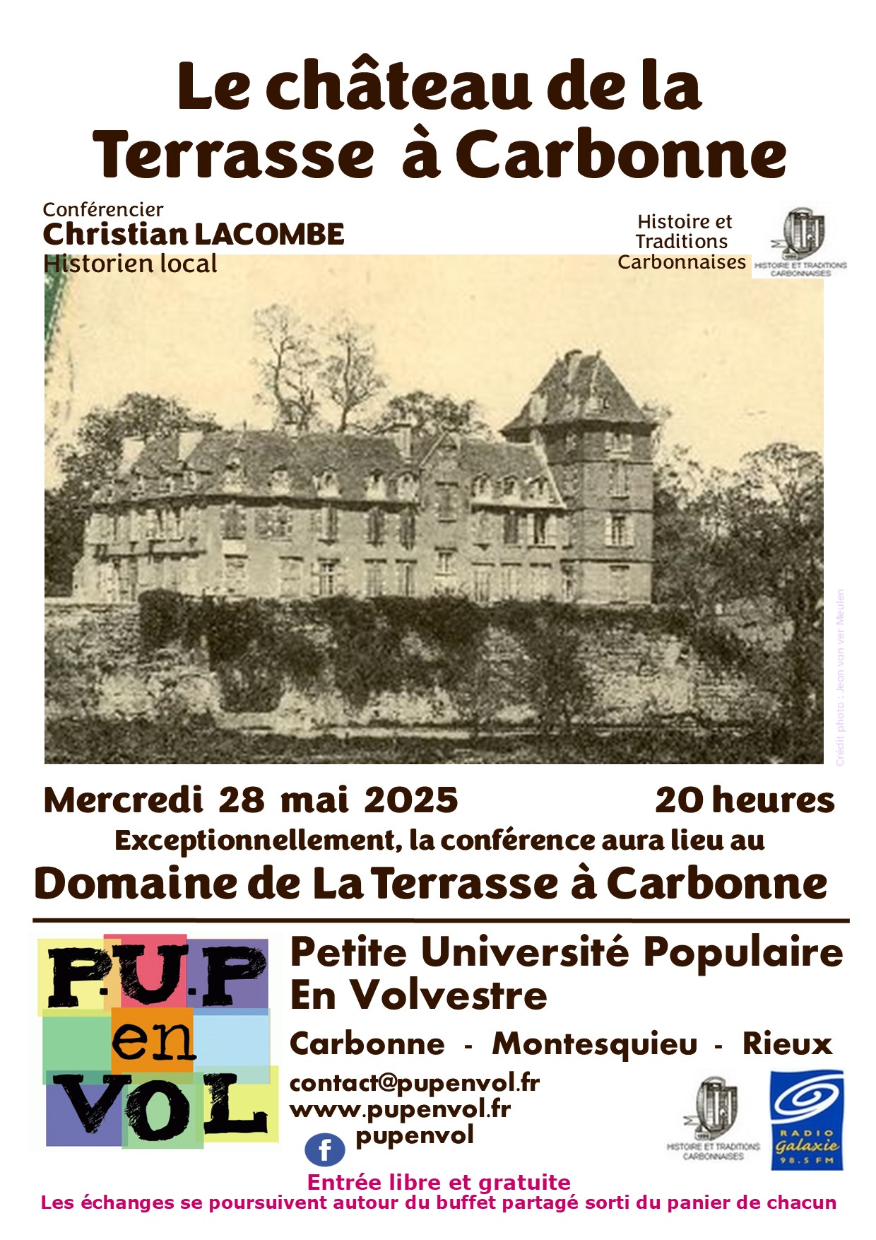 PUPenVOL - Histoire du Château de la Terrasse à Carbonne Histoire du Château de la Terrasse à Carbonne